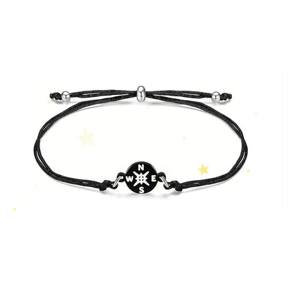Graduation Compass Bracelet for Class of 2026 – Inspirational Gift for Her Him, High School College 8th Grade Graduate, Stainless Steel with Heartfelt Card & Graduation Cap Box