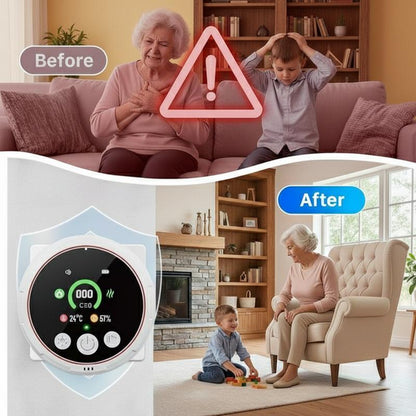 Advanced 5-in-1 Real-Time Precision Carbon Monoxide & Air Quality Monitor