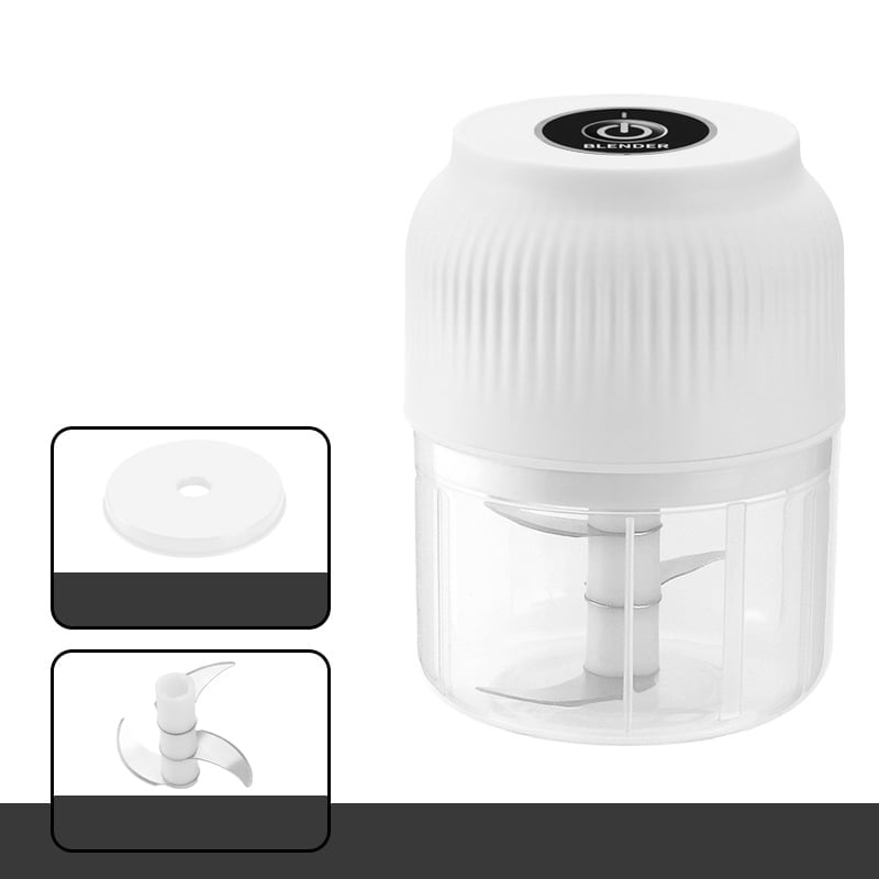 White PP cup with three-blade Cyclone