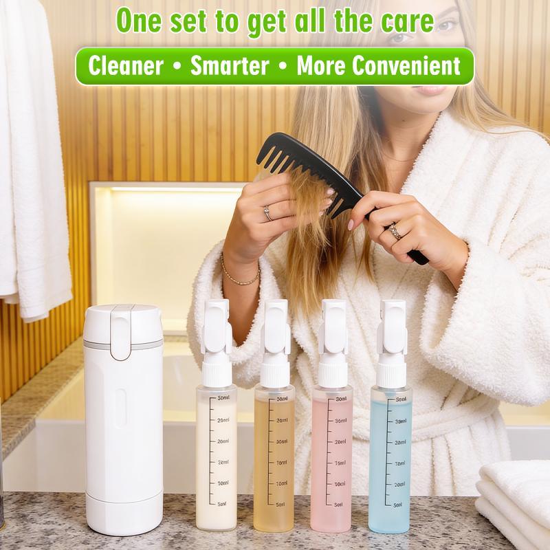 4-in-1 Leakproof Rotatable Travel Dispenser Set