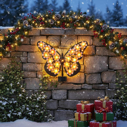 🔥2026 Hot Sales 50% OFF🔥Solar Lights Outdoor Metal Butterfly Wall Decor