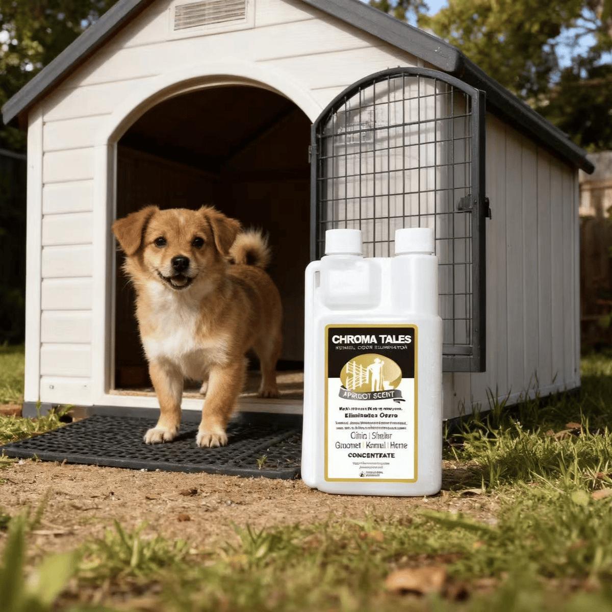 Kennel Odor Eliminator 🍑  Concentrate – Non-Enzymatic, Apricot & Fresh Scents for Tough Pet Odors
