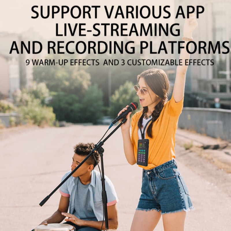 🎤Live Sound Card – Portable Voice Changer