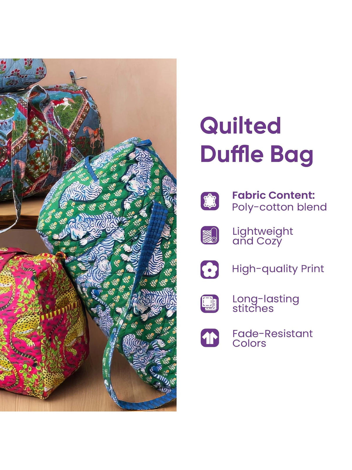 Horizon Drive Quilted Duffle Bag