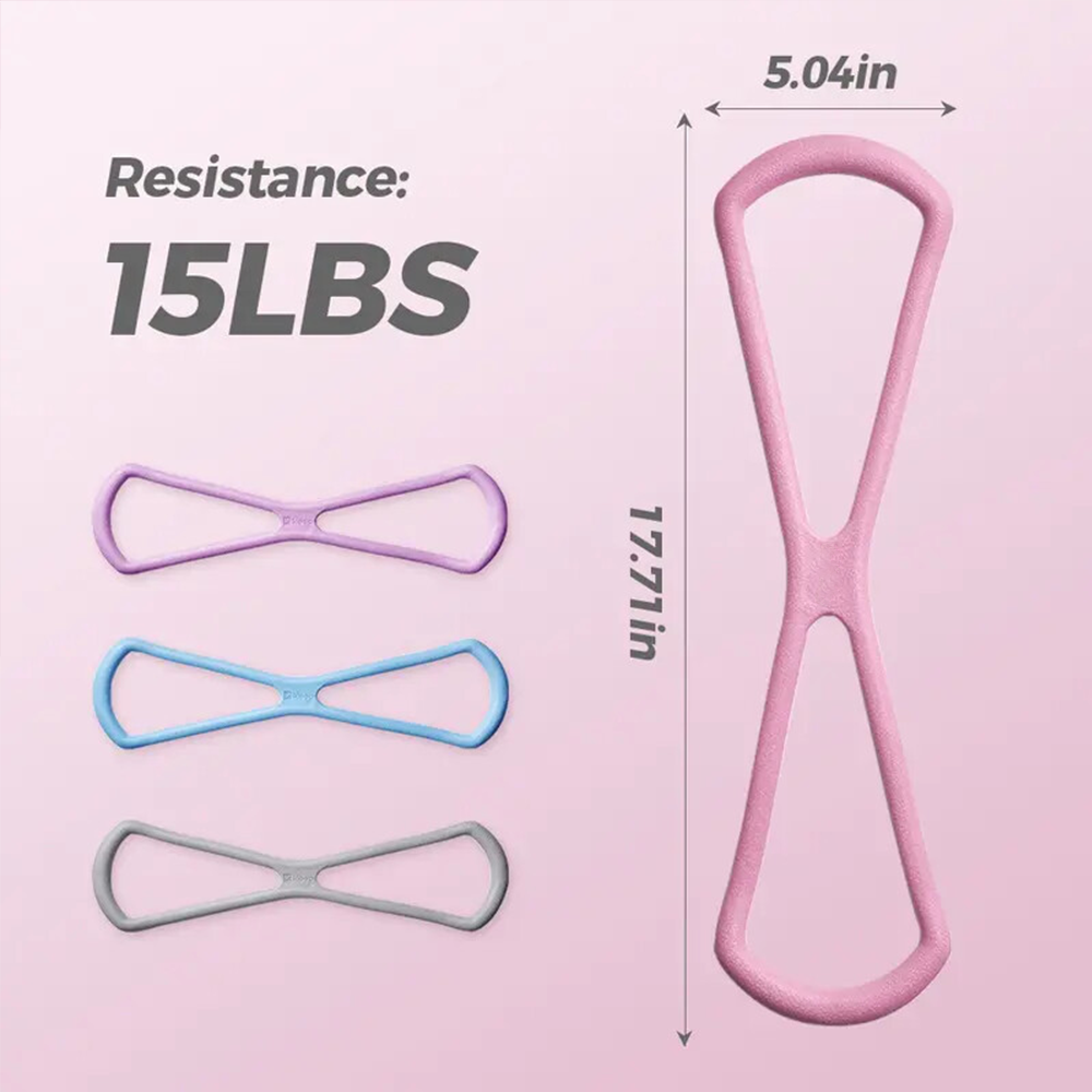 8-Shape Resistance Band 💪 with Comfort Massage Grip