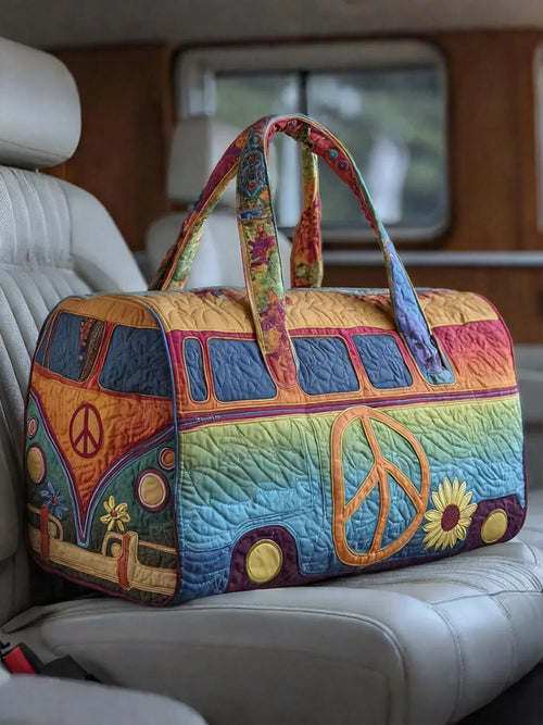 Hippie Van Quilted Duffle Bag