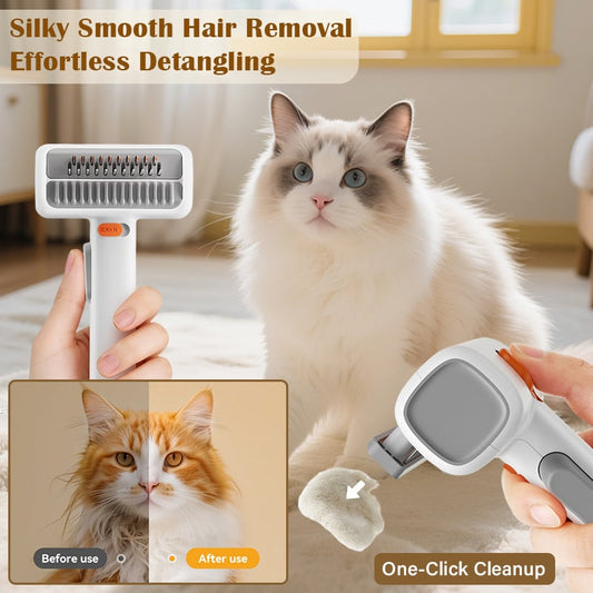 🔥2026 SALE - 2-IN-1 Pet Self-Detangling & Grooming Comb