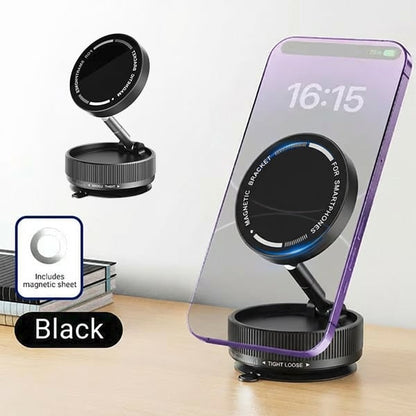 One-Step Lock Magnetic Vacuum Phone Mount