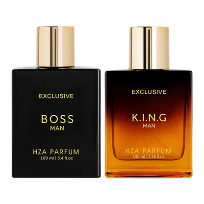 Gentlemen’s Fragrance Set with BOSS MAN Perfume & K.I.N.G. MAN Aroma.