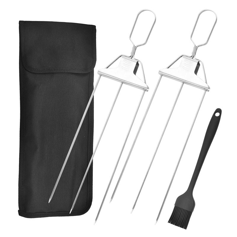3-Way Stainless Steel BBQ Skewers