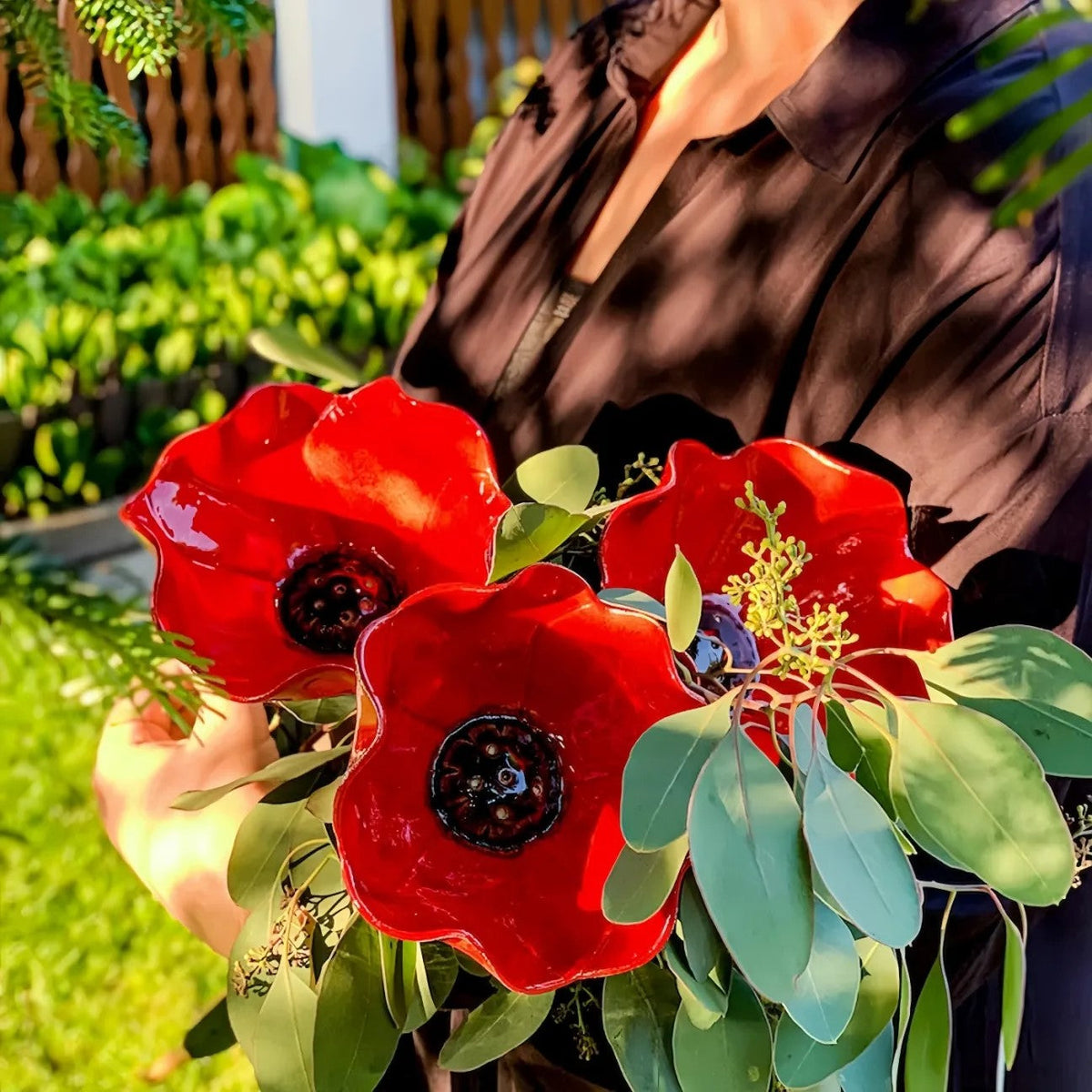 🐦 Handmade Metal Flower Garden Stake – Bird Bath & Outdoor Decor for Nature Lovers 🌸