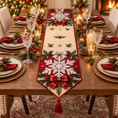 ✨ DIY Christmas Diamond Painting Table Runner Kit
