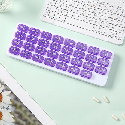 31-Day Detachable Monthly Pill Organizer