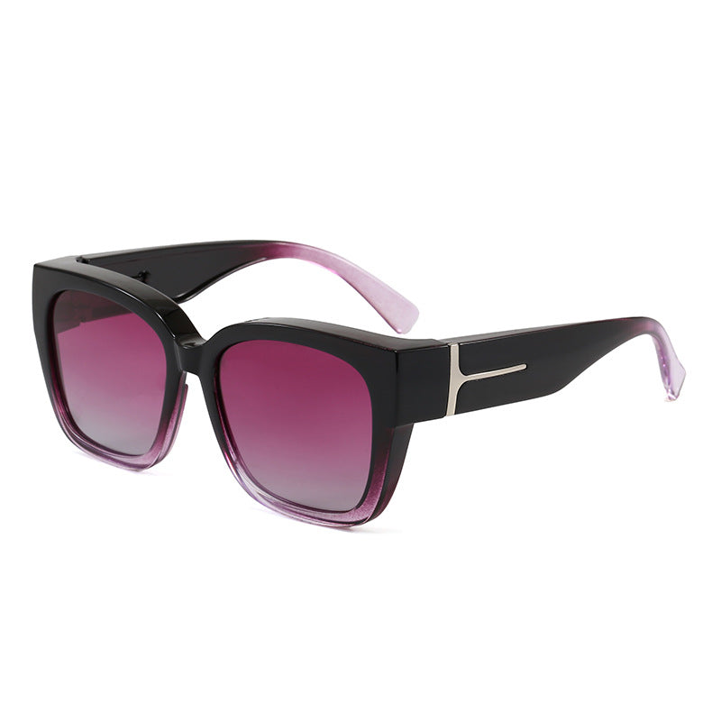 🕶️ Polarized Fit Over Sunglasses for Women – UV400 Protection Floral Frame Wear Over Prescription Glasses