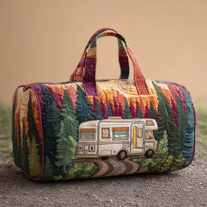 Camping Trailer Quilted Duffle Bag