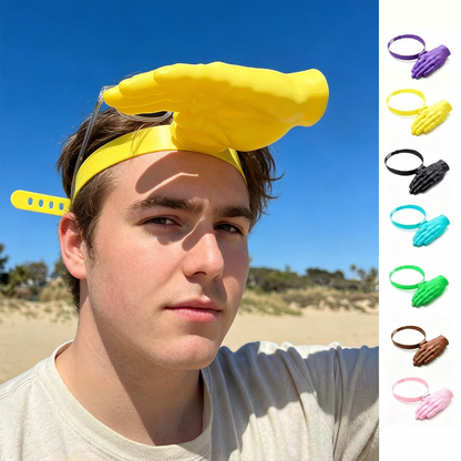 😂 Palm-Sized Sun Hat – Wear Fun, Steal the Spotlight!