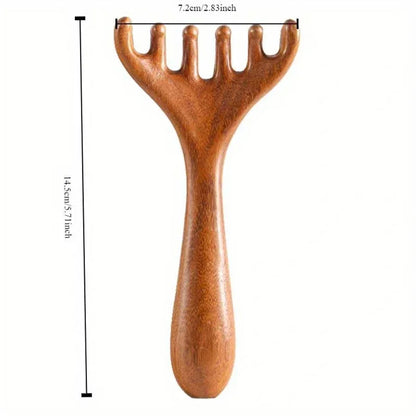 sandalwood gua sha comb