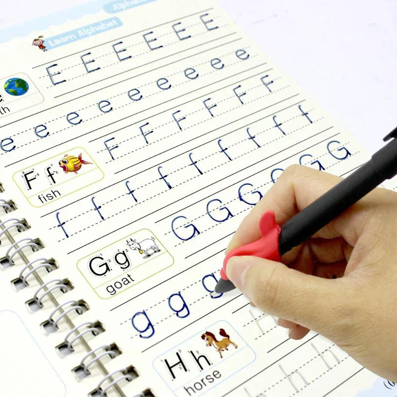 Tiktrove Reusable Grooved Handwriting Workbook for Kids