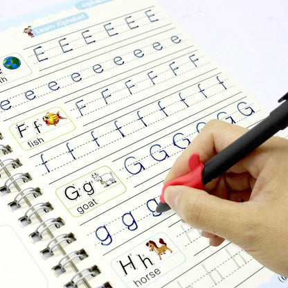 Tiktrove Reusable Grooved Handwriting Workbook for Kids
