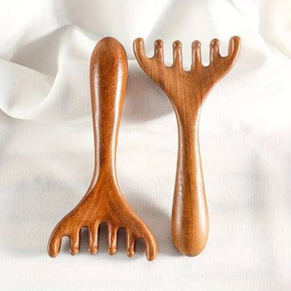 sandalwood gua sha comb