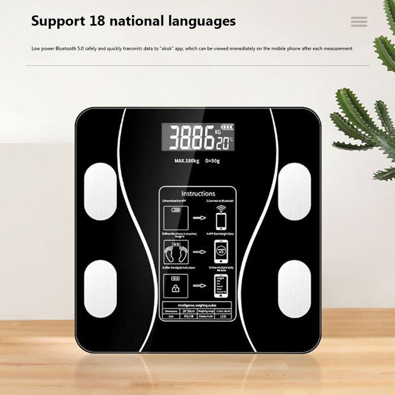 Smart BMI Digital Wireless Weight Scales with LCD Display