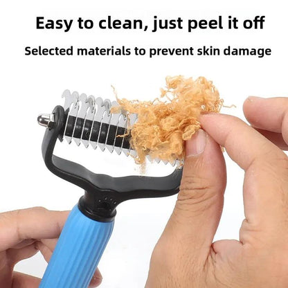 🐾🏆 Professional Deshedding Tool For Dogs And Cats – Gentle On Skin, Efficient Grooming & Comfortable Grip Design ✂️
