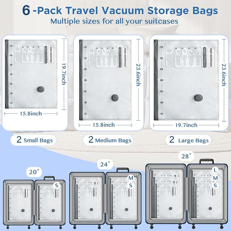 🔥Cordless Travel Vacuum Bag Set