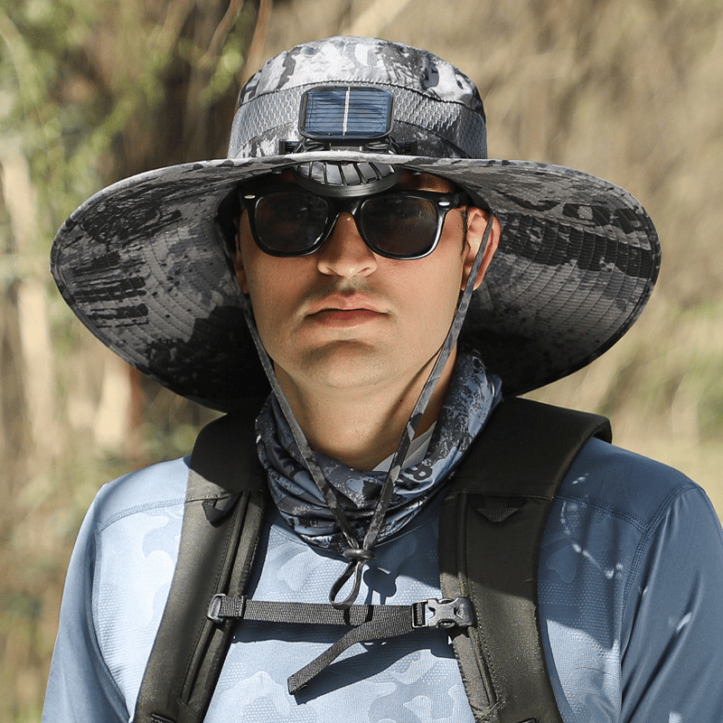 🔥2026 Summer Hot Sale🔥 New Ultralight Solar Fan Sun Hat – Lighter Than a Baseball!⚾(Only 11oz)