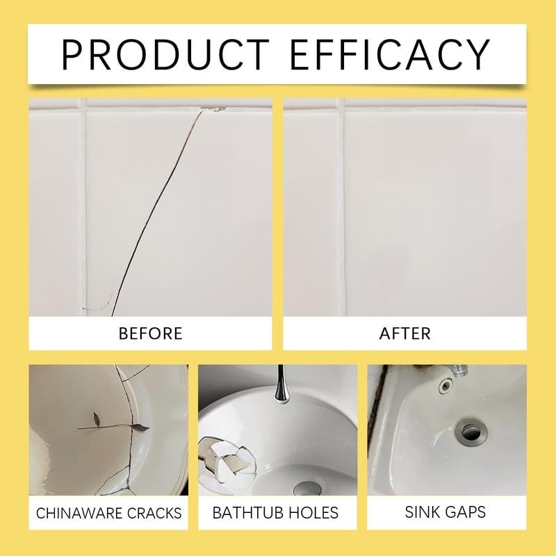 🔥🔧Quick-Drying Tile Repair Glue - Complete Tool Kit for DIY – Fix Cracks Permanently in Minutes!✨