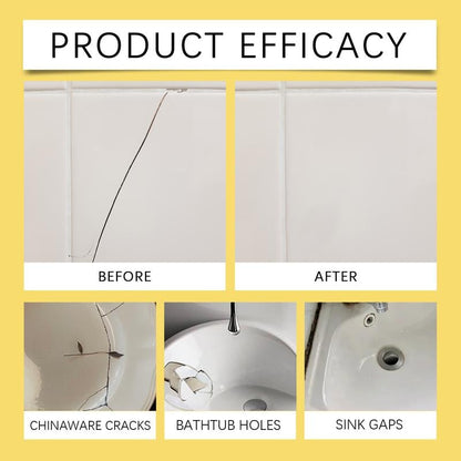 🔥🔧Quick-Drying Tile Repair Glue - Complete Tool Kit for DIY – Fix Cracks Permanently in Minutes!✨