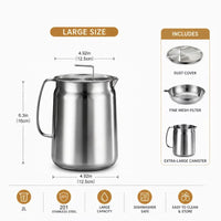 68 oz/2L/2.1qt