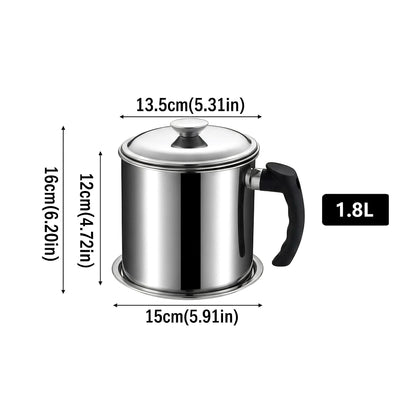 Stainless Steel Oil Strainer Pot