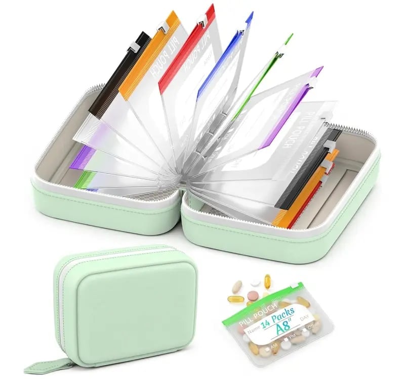 A8 Waterproof Pill Organizer Binder Set