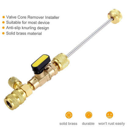 🧰Home & Auto AC Valve Core Remover Installer Tool