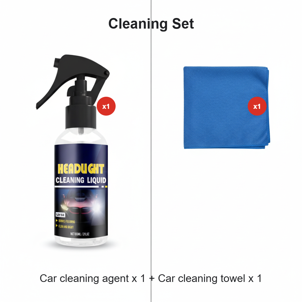 ⏳Time-Limited Special⏰Car Headlight Cleaning and Restoration Agent