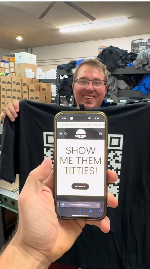Show Me Them.... QR Code T-Shirt