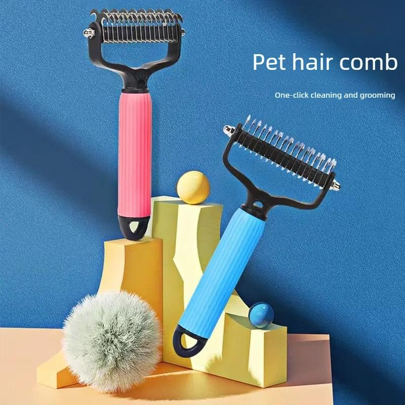 🐾🏆 Professional Deshedding Tool For Dogs And Cats – Gentle On Skin, Efficient Grooming & Comfortable Grip Design ✂️