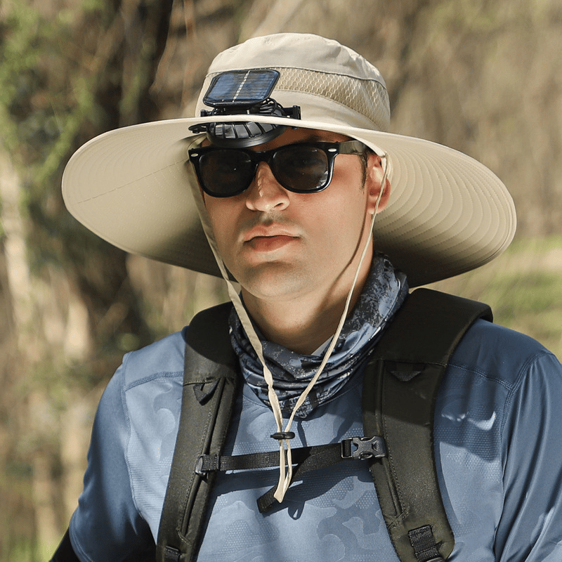 🔥2026 Summer Hot Sale🔥 New Ultralight Solar Fan Sun Hat – Lighter Than a Baseball!⚾(Only 11oz)