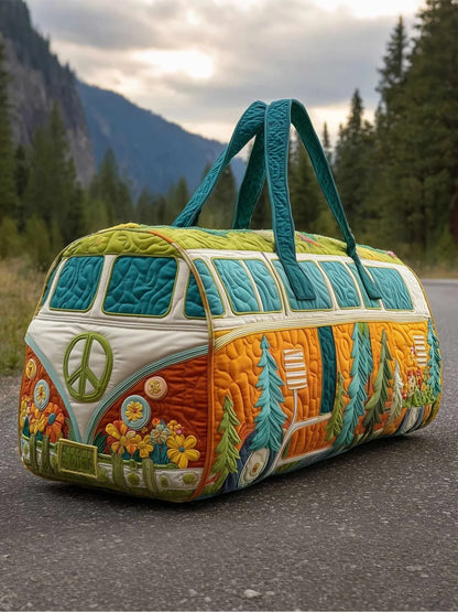 Hippie Van Quilted Duffle Bag
