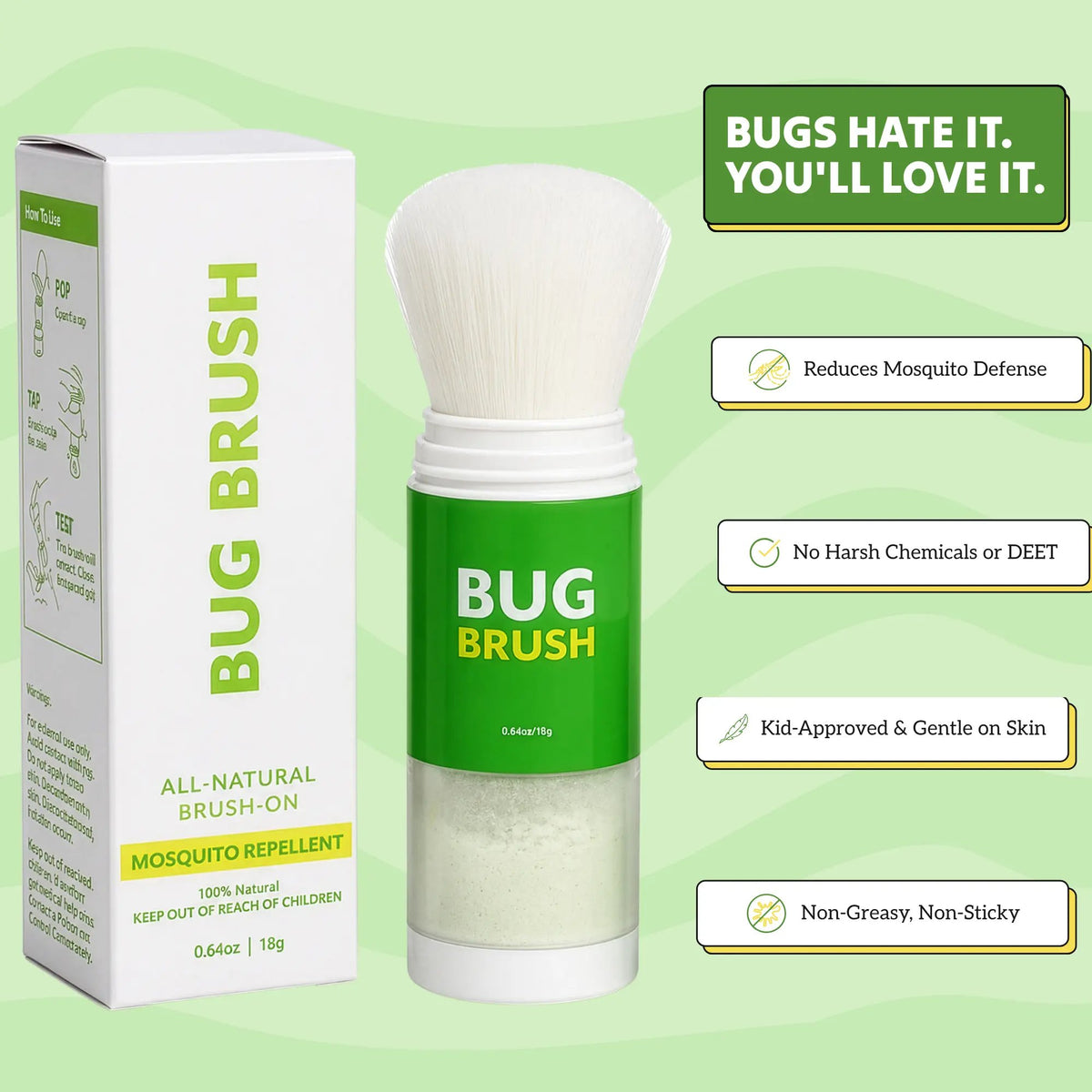Brush-On SPF 50 Sunscreen | Portable Clean Sun Protection for All Skin Types