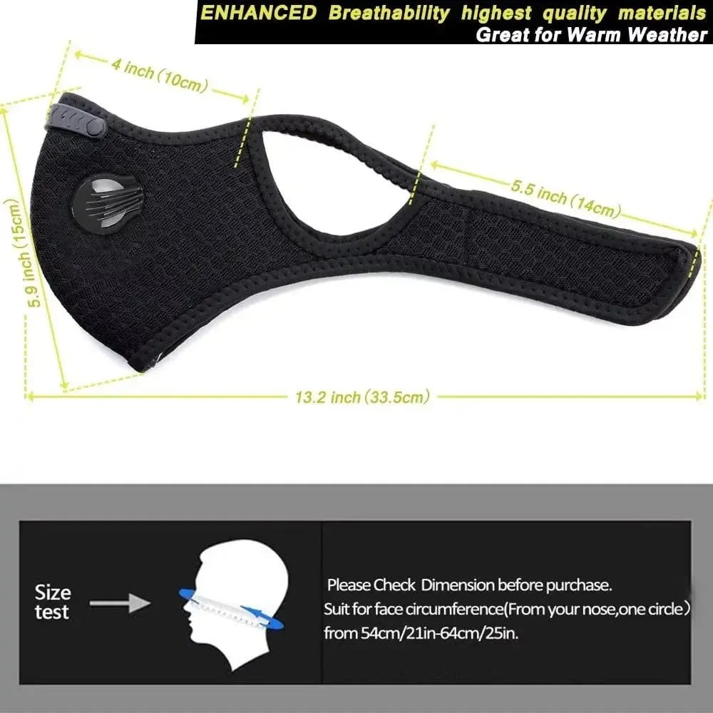 🔥LAST DAY 50% OFF -- 💖Reusable Carbon Filter Dust Mask – Built for Active Lifestyles