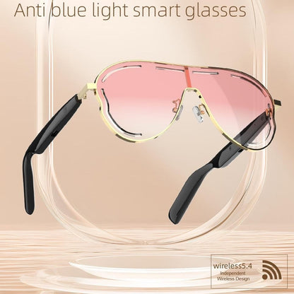 😎 Smart Bluetooth 5.4 Audio Sunglasses – Open-Ear, UV & Blue Light Protection