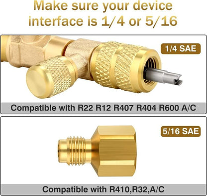 🧰Home & Auto AC Valve Core Remover Installer Tool