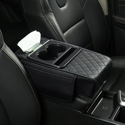 Multifunctional PU Leather Car Armrest Box Mat