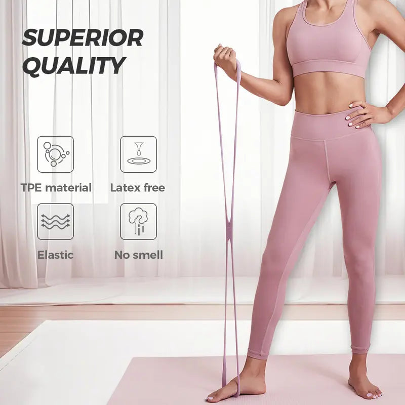 8-Shape Resistance Band 💪 with Comfort Massage Grip