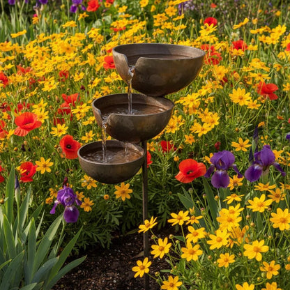 🔥Hot Sale🔥Bring Life Back To Your Garden – Rain Catcher Bird Bath 🌿🐦