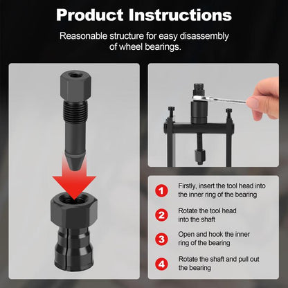 Motorcycle Wheel Inner Bearing Removal Tool Set