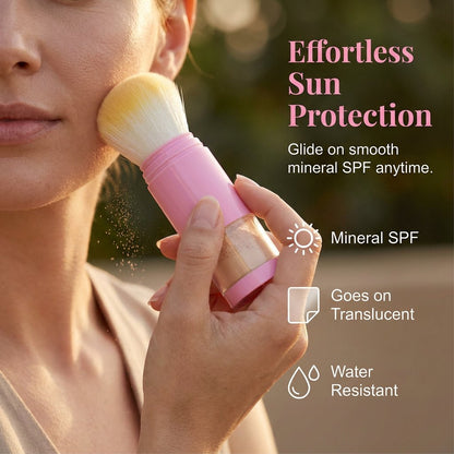 Brush-On SPF 50 Sunscreen | Portable Clean Sun Protection for All Skin Types