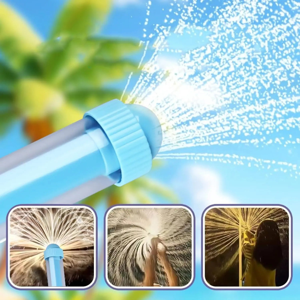 🔥360° Rotary Firework Water Blasters - Rapid-Fill Pump Action Pool Cannons for Summer Outdoor Games (Ages 3+)