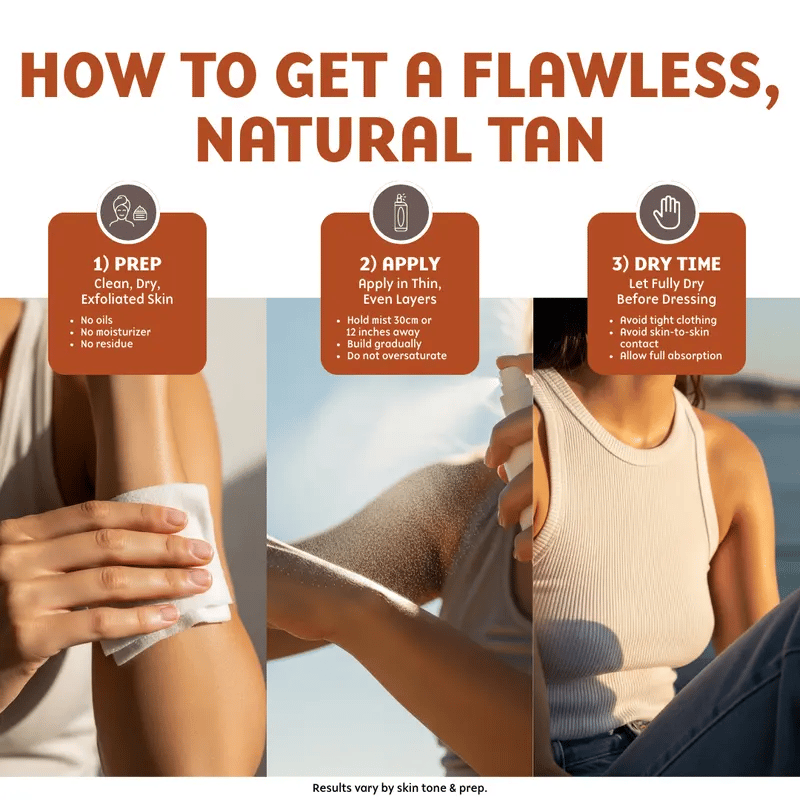 👙Self Tanning Mist for Body— No Fake Tan Smell! - Hydrating Mist For A Gradual Tan